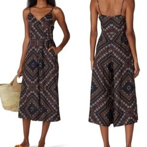 NICHOLAS 100% Linen Jumpsuit Size 8